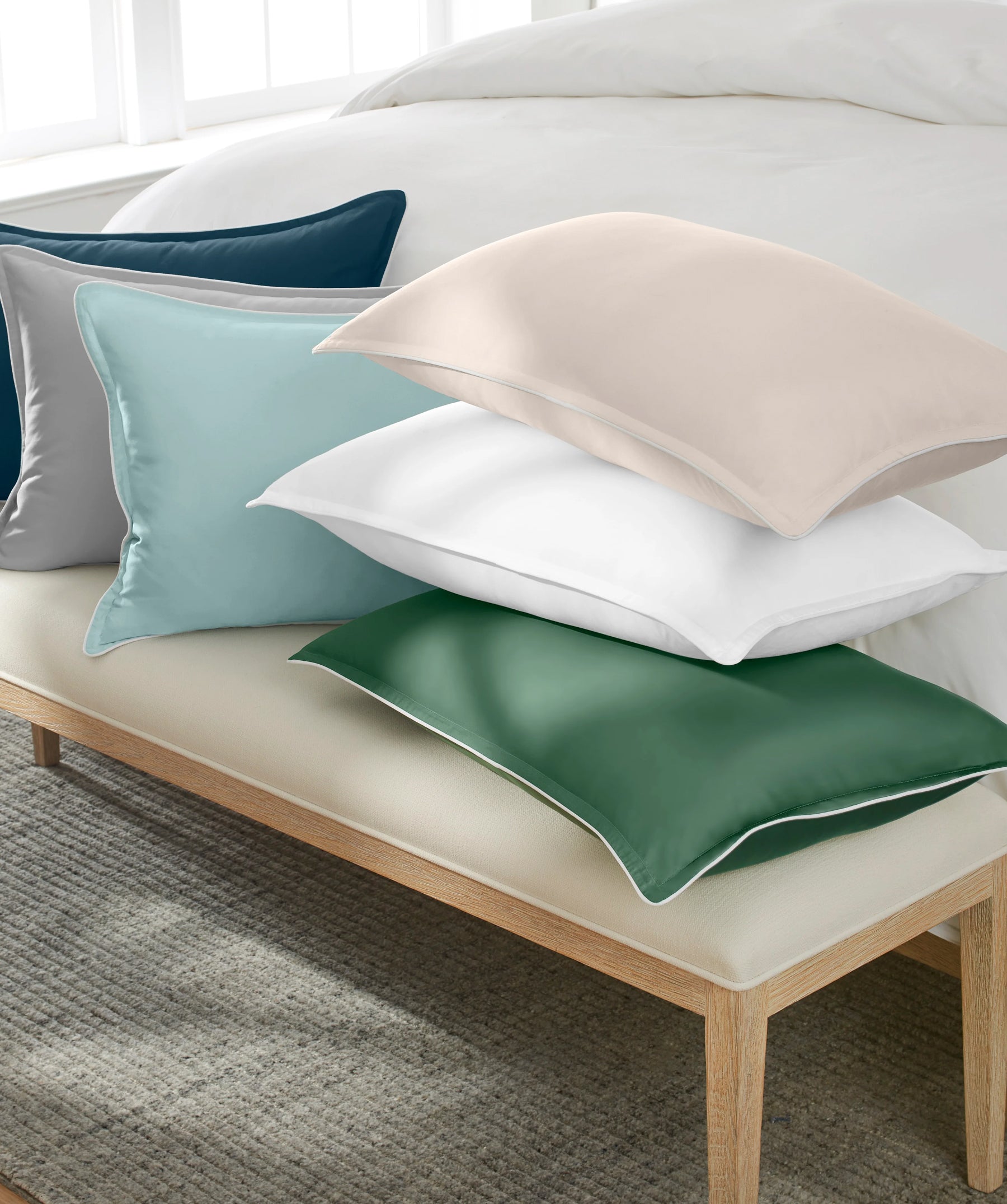 Supreme Egyptian Cotton Bolster Pillow with Insert